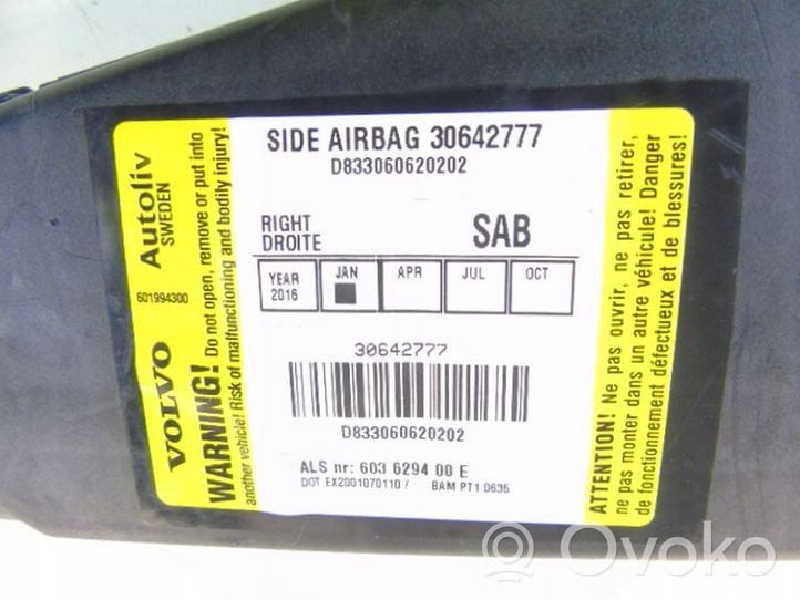 Volvo S60 Airbag de siège 30642777