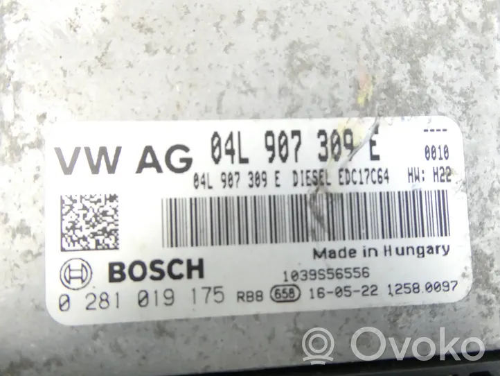 Audi A1 Calculateur moteur ECU 04L907309E