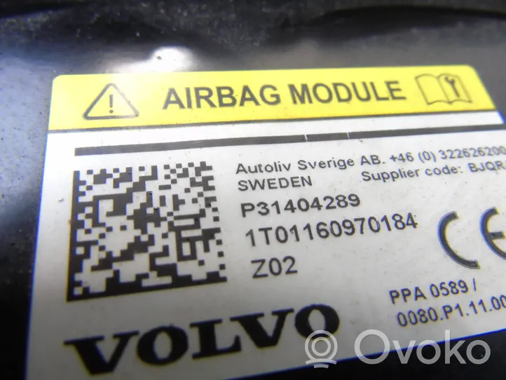 Volvo V40 Poduszka powietrzna Airbag dla pieszych 31404289