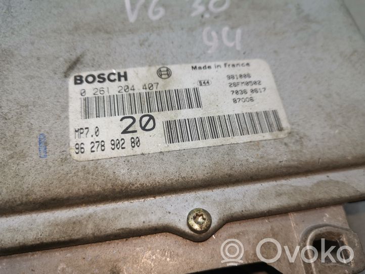 Peugeot 406 Sterownik / Moduł ECU 0261204407