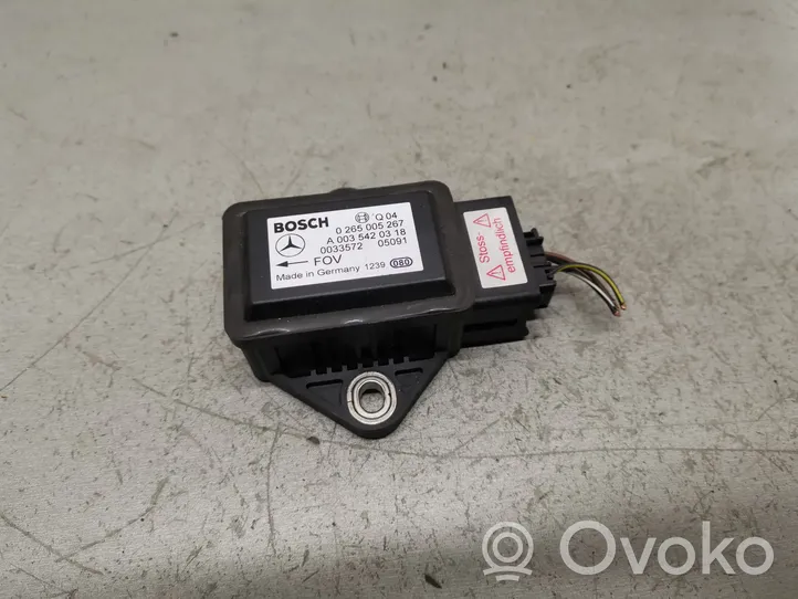 Mercedes-Benz A W169 Sensore di imbardata accelerazione ESP 0265005267