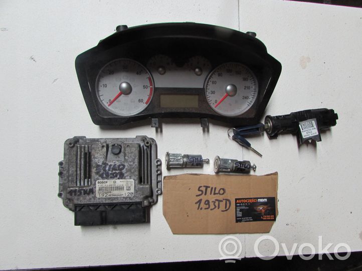 Fiat Stilo Juego de cerradura y set ECU del motor 51798000