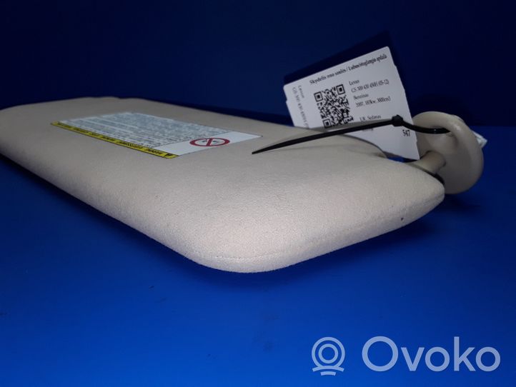 Lexus GS 300 350 430 450H Sun visor S190