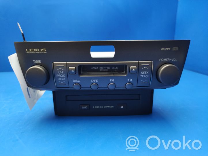 Lexus LS 430 Radio/CD/DVD/GPS-pääyksikkö 861205A071