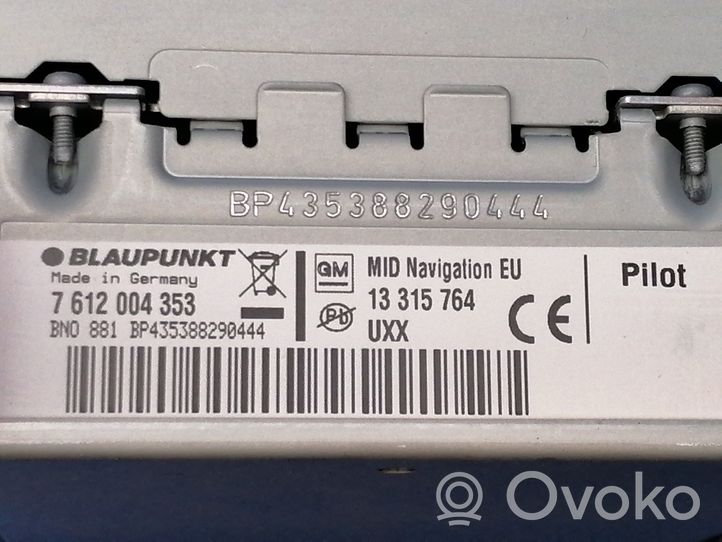 Opel Insignia A Panel / Radioodtwarzacz CD/DVD/GPS 7612004353