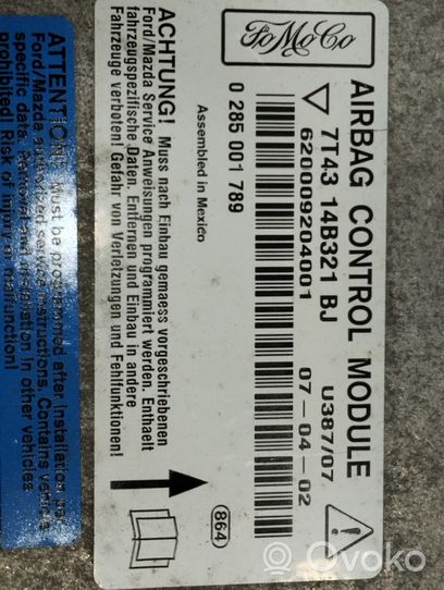 Ford Edge I Turvatyynyn ohjainlaite/moduuli 7T4314B321BJ