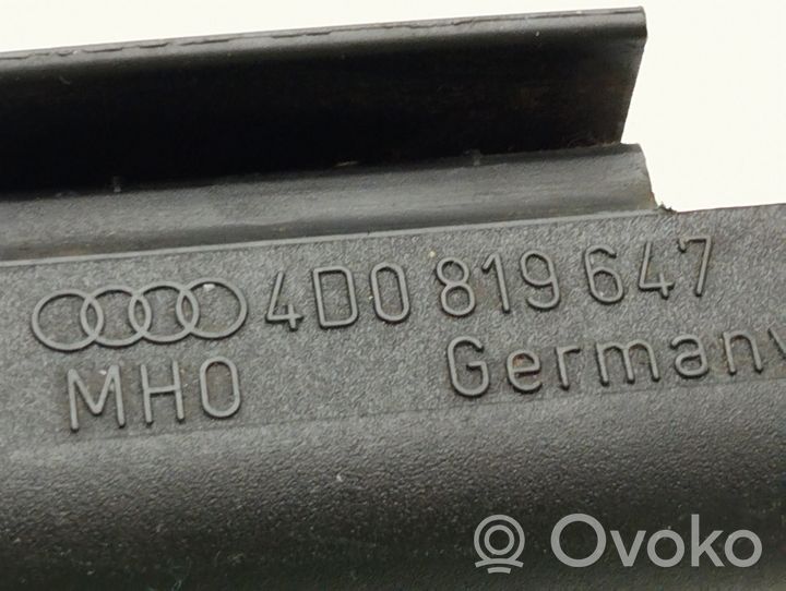 Audi A8 S8 D2 4D Ohjaamon sisäilman mikrosuodattimen runko (osa) 4D0819647