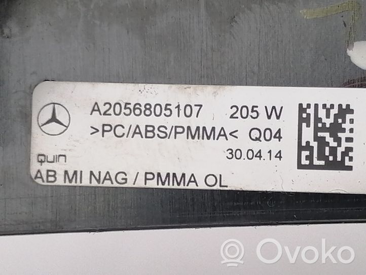 Mercedes-Benz C W205 Panelės apdailos skydas (centrinis) A2056805107