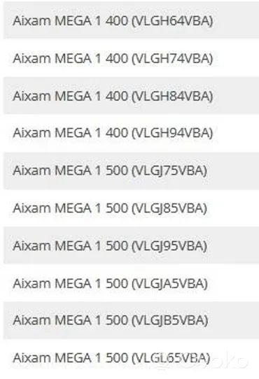 Aixam 400 Altra parte del motore 1582103310