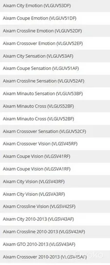 Aixam A721 Cuffia tirante dello sterzo MC72