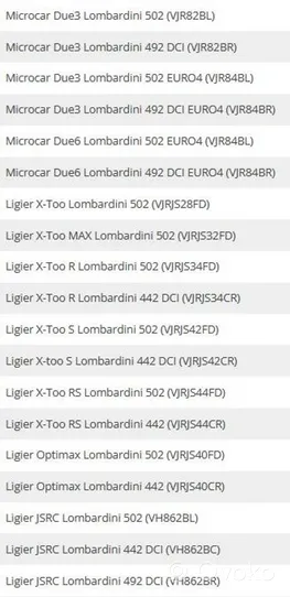 Ligier JS RC Boîtier filtre à air 011701