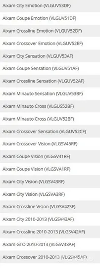 Aixam Coupe Plaquettes de frein avant 6AR065