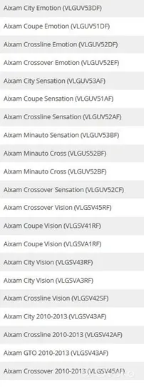 Aixam Crossover Plaquettes de frein avant 6AR065