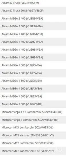 Aixam 500 Внешний полушарийный гранат (гранат) 220401