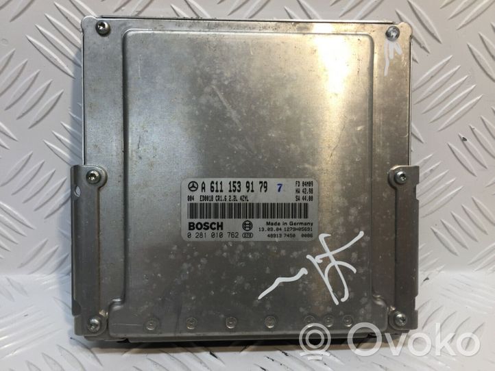 Mercedes-Benz E W210 Unité de commande, module ECU de moteur A6111539179