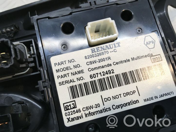 Renault Laguna II Console centrale, commande de multimédia l'unité principale 8200326970