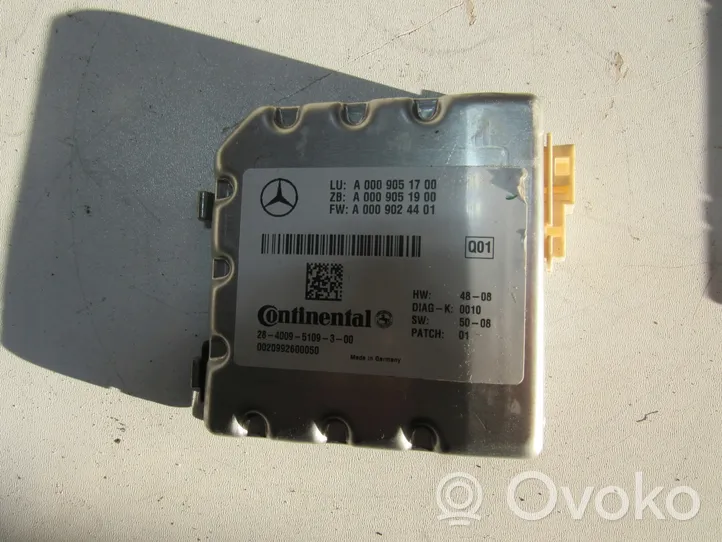 Mercedes-Benz E W212 Muut ohjainlaitteet/moduulit 0009051700