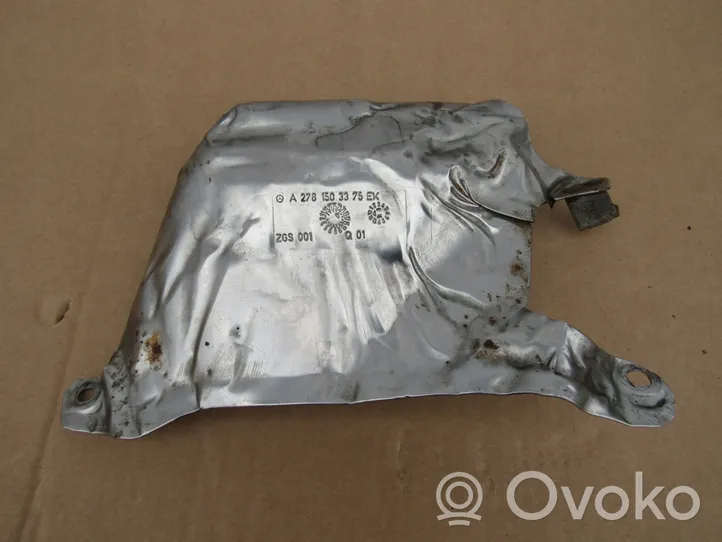 Mercedes-Benz E W212 Bouclier thermique d'échappement A2781503375