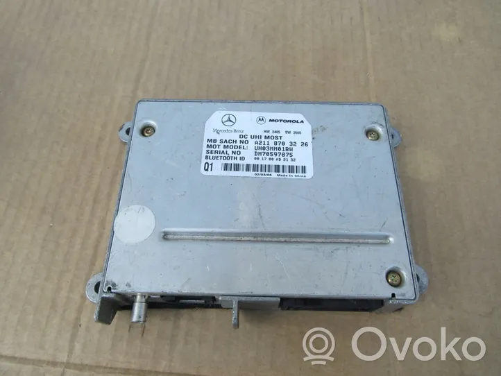 Mercedes-Benz E W211 Module unité de contrôle Bluetooth 15W34112853