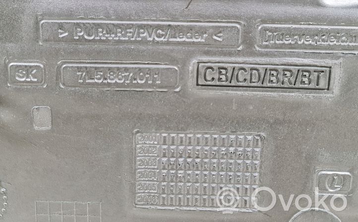 Porsche Cayenne (9PA) Garniture de panneau carte de porte avant 7L5867011