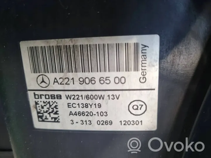 Mercedes-Benz S W221 Radiatora komplekts A2219066500