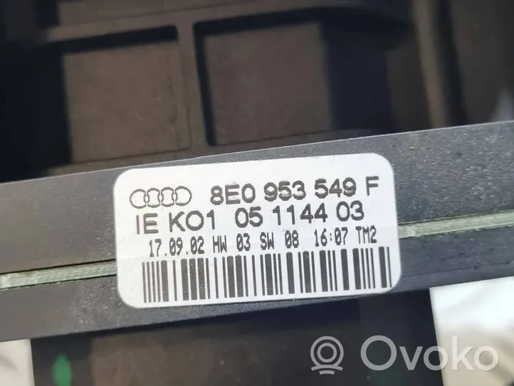 Audi A4 S4 B6 8E 8H Commodo, commande essuie-glace/phare 8E0953503B