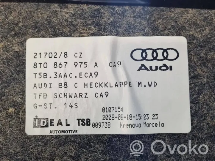 Audi A5 Sportback 8TA Bagāžnieka dekoratīvā apdare 