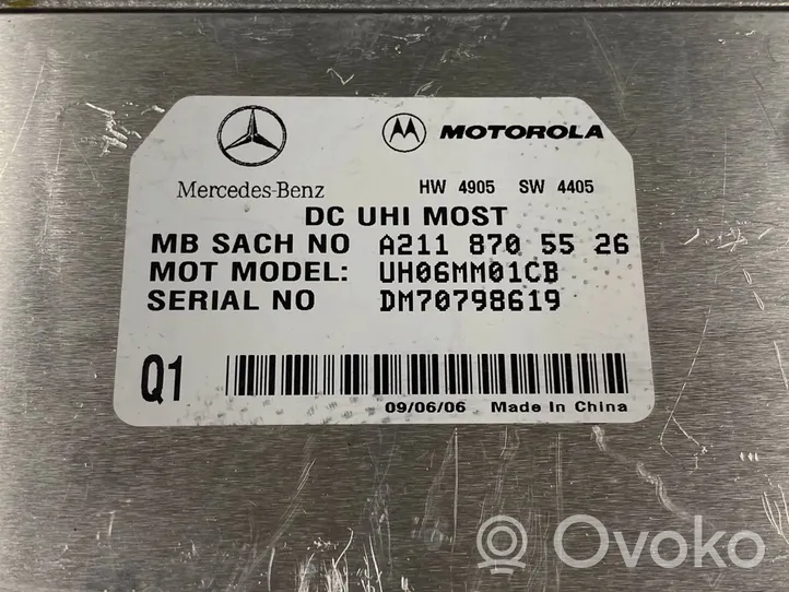 Mercedes-Benz E W211 Centralina/modulo telefono UH06MM01CB