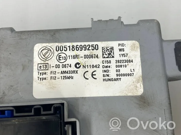 Fiat Punto (199) Komputer / Sterownik ECU i komplet kluczy BC0102067B