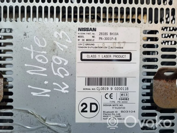Nissan Note (E11) Unidad delantera de radio/CD/DVD/GPS PN-3001P-B