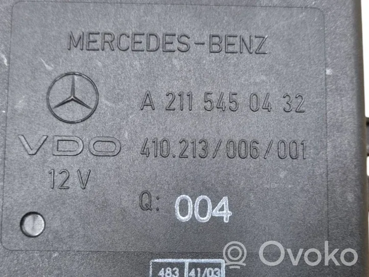 Mercedes-Benz E W211 Centralina/modulo sospensioni 