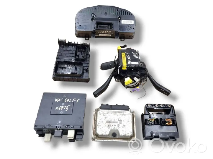 Volkswagen Golf V Kit centralina motore ECU e serratura 0261208754