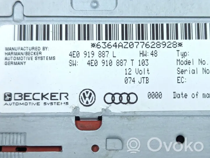 Audi A6 S6 C6 4F Centralina/modulo navigatore GPS 4E0910887T
