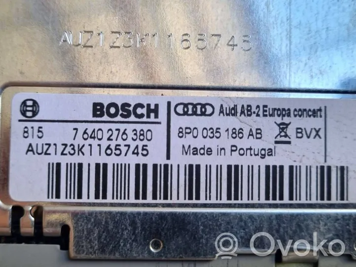 Audi A3 S3 A3 Sportback 8P Panel / Radioodtwarzacz CD/DVD/GPS 7640276380
