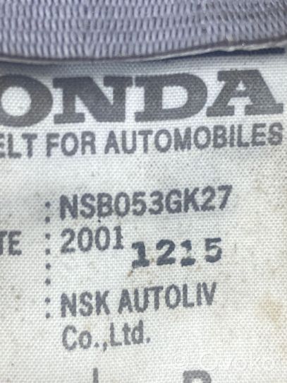 Honda CR-V Pas bezpieczeństwa fotela tylnego środkowego NSB053GK27