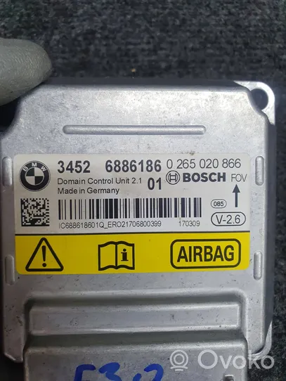 BMW 3 F30 F35 F31 Sterownik / Moduł Airbag 6886186