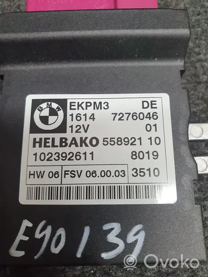 BMW 3 E90 E91 Polttoaineen ruiskutuspumpun ohjainlaite/moduuli 7276046