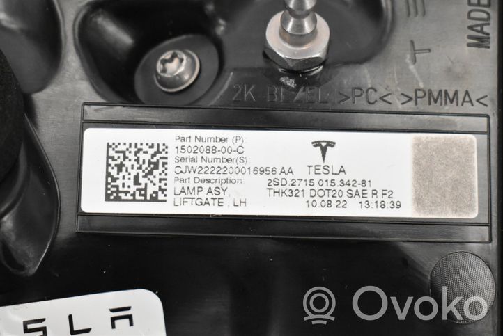 Tesla Model 3 Takavalot 1502088-00-C