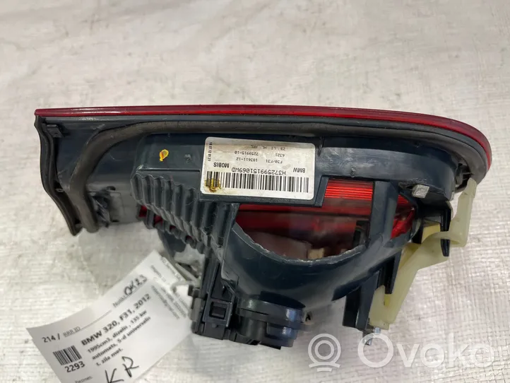 BMW 3 F30 F35 F31 Luci posteriori del portellone del bagagliaio 7259915