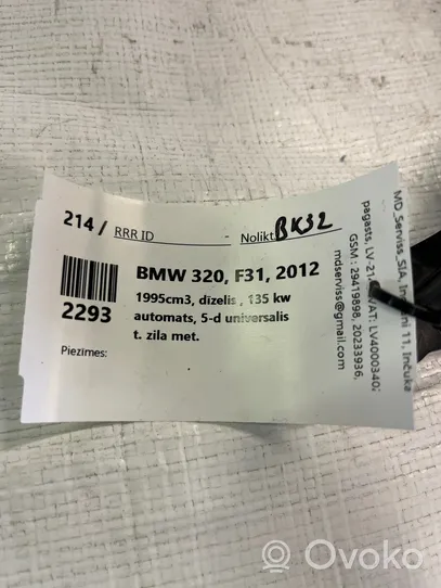 BMW 3 F30 F35 F31 Autres pièces compartiment moteur 9206485