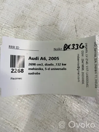 Audi A6 S6 C6 4F Ohjauspyörän kulma-anturi 4F0953549A