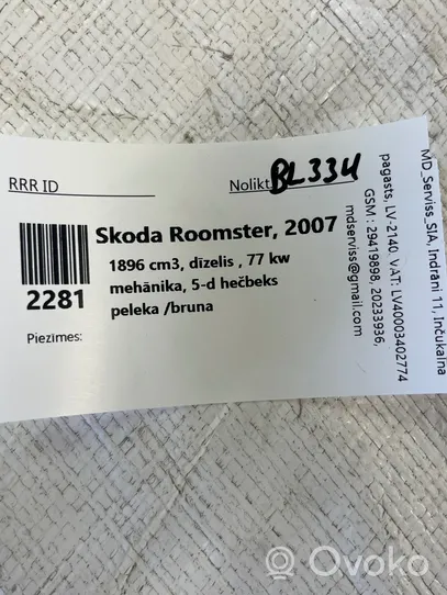 Skoda Roomster (5J) Przyciski szyb 5J0867435