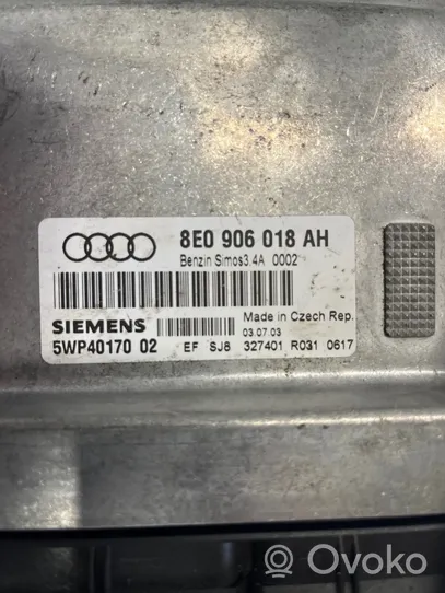 Audi A4 S4 B6 8E 8H Unidad de control/módulo del motor 8E0906018AH