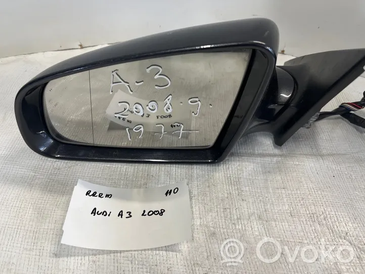 Audi A3 S3 8P Etuoven sähköinen sivupeili E1010754