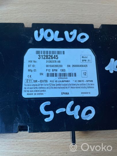 Volvo S40 Moduł / Sterownik Bluetooth 31282378AB