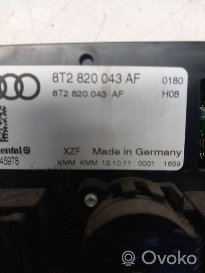 Audi A4 S4 B8 8K Oro kondicionieriaus/ klimato/ pečiuko valdymo blokas (salone) 8T2820043AF