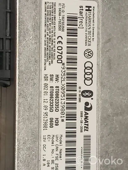 Audi A4 S4 B8 8K Bluetoothin ohjainlaite/moduuli 8T0862335D