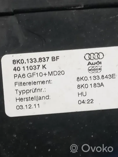 Audi A5 8T 8F Boîtier de filtre à air 8K0133843E