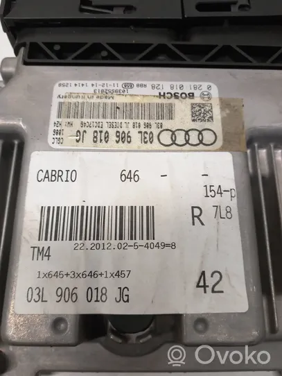 Audi A5 8T 8F Variklio valdymo blokas 03L906018JL