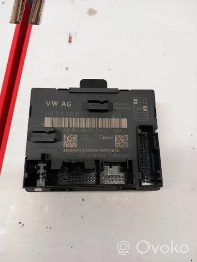 Audi A8 S8 D4 4H Durų elektronikos valdymo blokas 4H0959793R